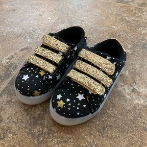 Light up sparkle star toddler shoes size 10